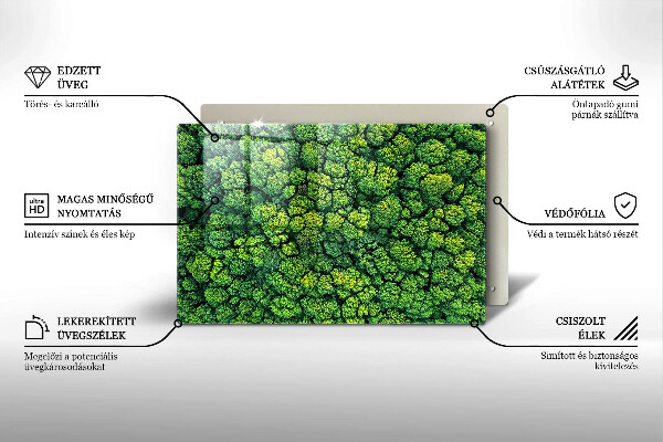 Cubre vitrocerámica Planta de musgo natural