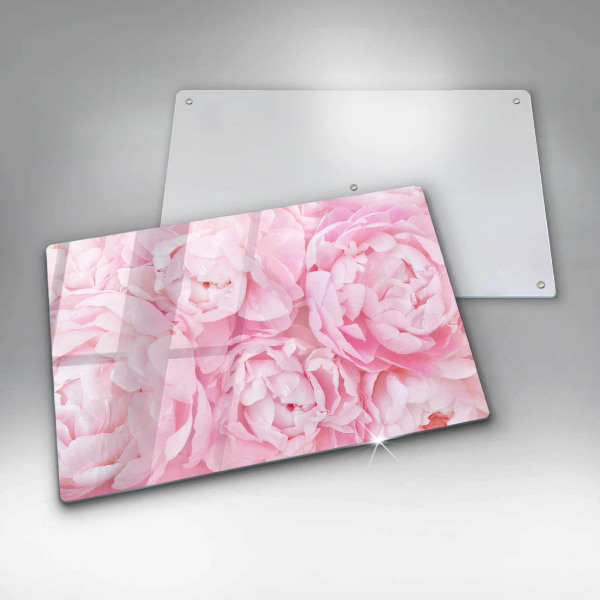 Cubre vitrocerámica Peonías delicadas