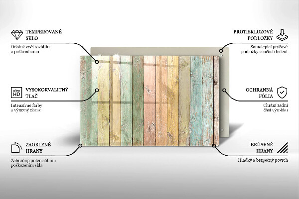 Cubre vitrocerámica Tableros vintage coloridos