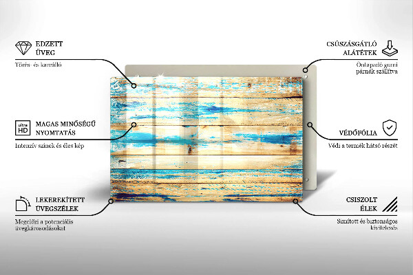Cubre vitrocerámica Tableros de madera retro