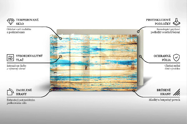Cubre vitrocerámica Tableros de madera retro