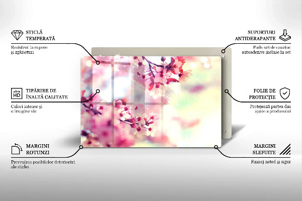 Cubre vitrocerámica Flores de manzana de la naturaleza