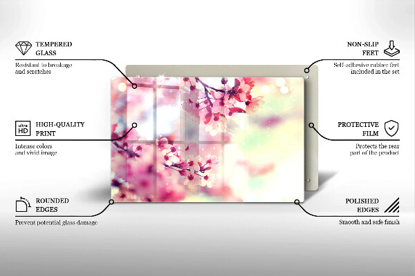 Cubre vitrocerámica Flores de manzana de la naturaleza