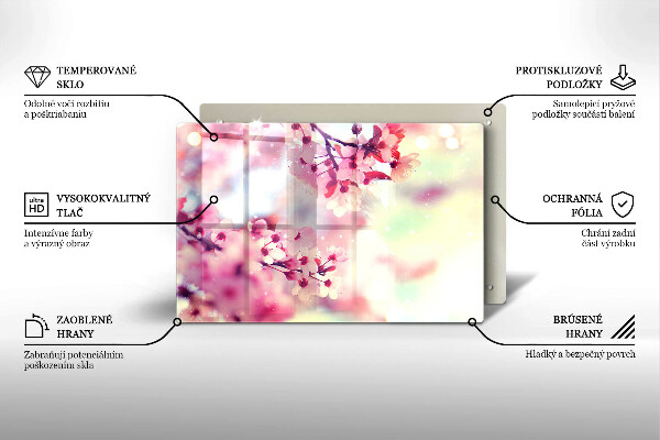 Cubre vitrocerámica Flores de manzana de la naturaleza
