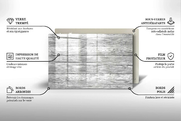 Cubre vitrocerámica Tableros de madera viejos