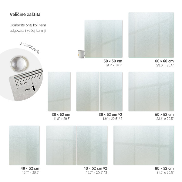 Protector pared cocina 52x30 cm