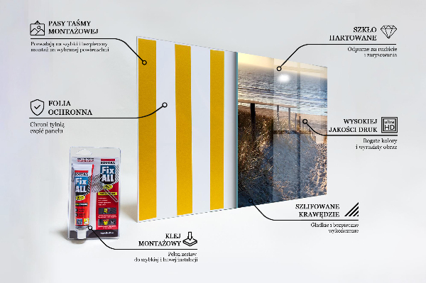 Paneles de vidrio para la cocina Dunas de arena en el mar báltico