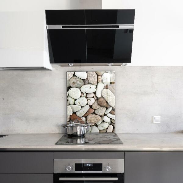 Paneles de vidrio para la cocina Playa pedregosa