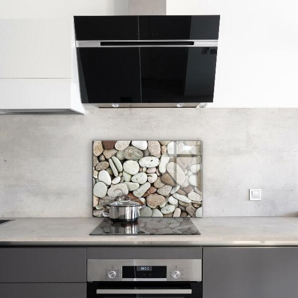 Paneles de vidrio para la cocina Playa pedregosa