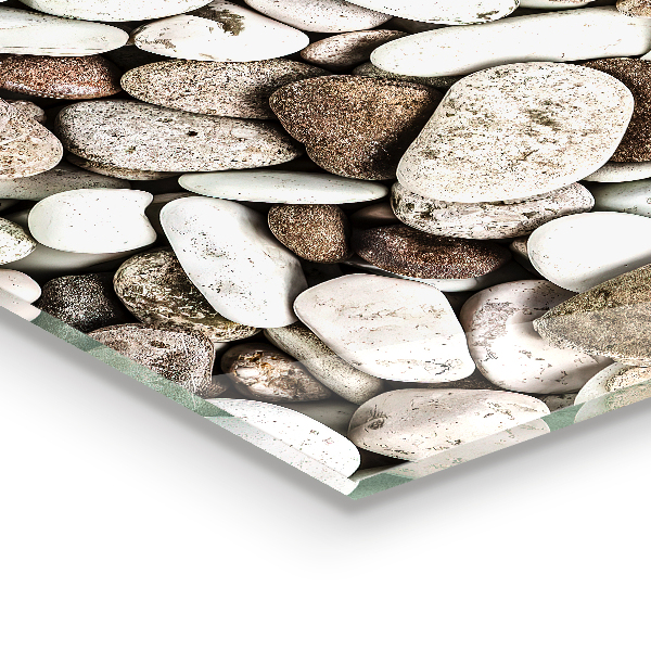 Paneles de vidrio para la cocina Playa pedregosa