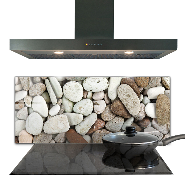 Paneles de vidrio para la cocina Playa pedregosa