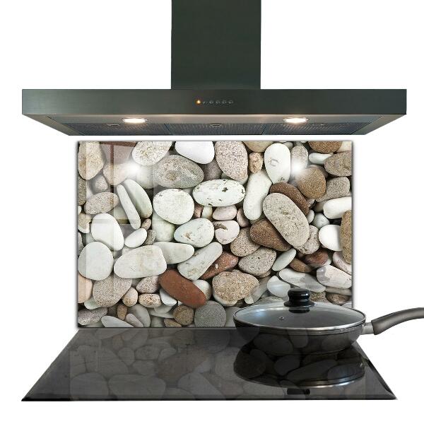 Paneles de vidrio para la cocina Playa pedregosa