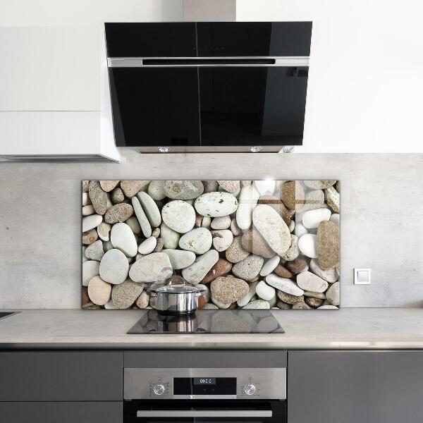 Paneles de vidrio para la cocina Playa pedregosa