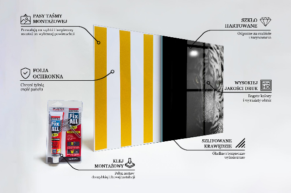 Paneles de pared Tigre siberiano blanco