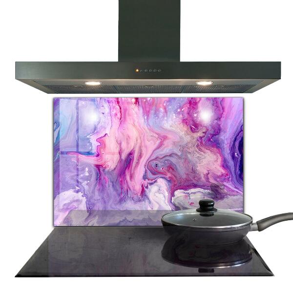 Paneles de vidrio para la cocina Abstracción rosa