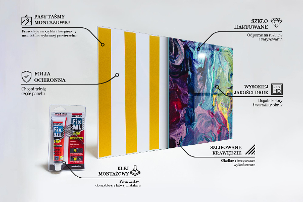 Paneles de pared Abstracción colorida