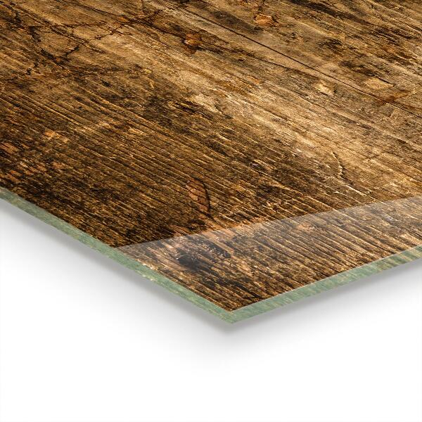 Paneles de vidrio para la cocina Madera de roble oscuro