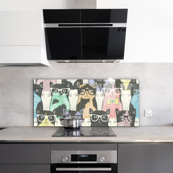 Paneles de pared Ilustración divertida del inconformista del gato