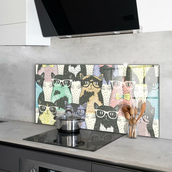 Paneles de pared Ilustración divertida del inconformista del gato