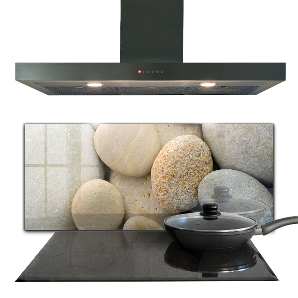 Paneles de vidrio para la cocina Playa pedregosa