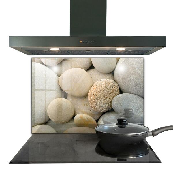 Paneles de vidrio para la cocina Playa pedregosa