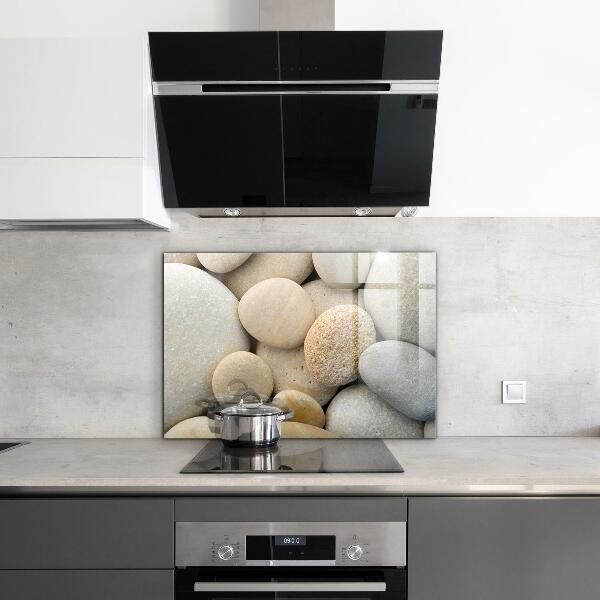 Paneles de vidrio para la cocina Playa pedregosa