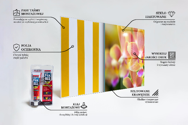 Paneles de pared Orquídea naranja