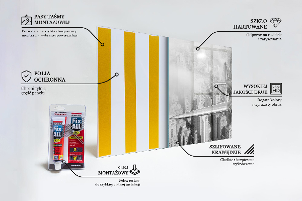 Paneles de pared Avión sobre nueva york