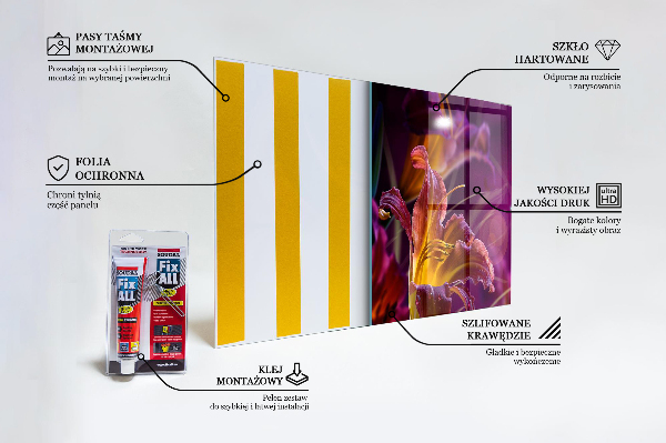 Paneles de pared Flor oscura planta oscura