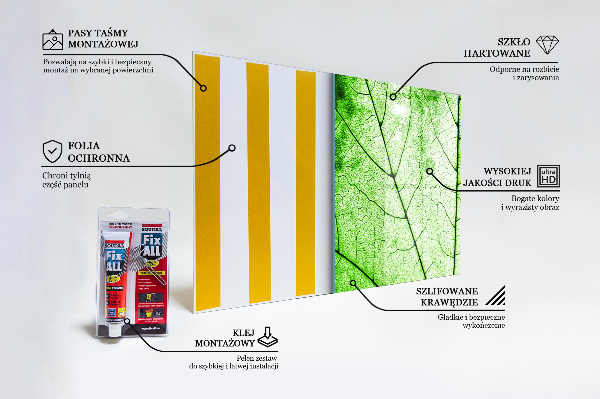 Paneles de pared Textura de hoja verde