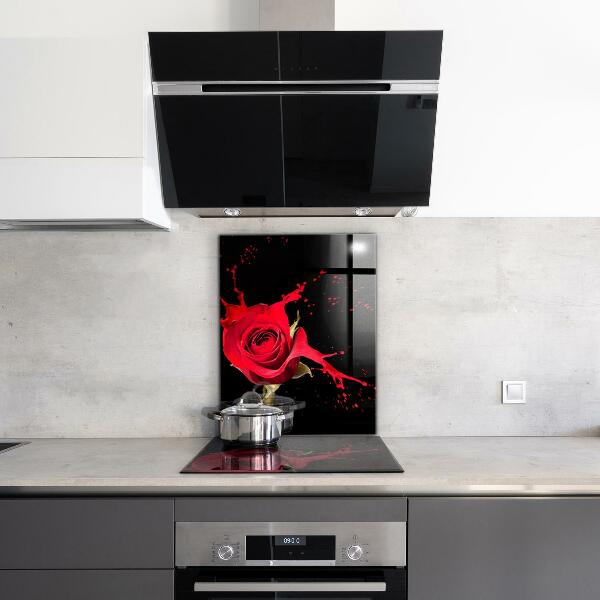 Paneles de pared Resumen de rosa roja