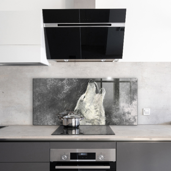 Paneles de pared Ilustración del lobo canadiense