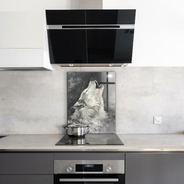 Paneles de pared Ilustración del lobo canadiense