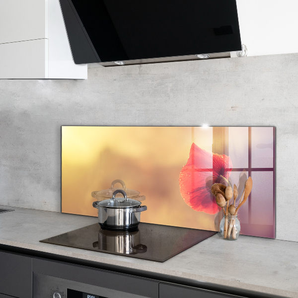 Paneles de pared Planta de amapola vintage