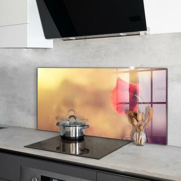 Paneles de pared Planta de amapola vintage