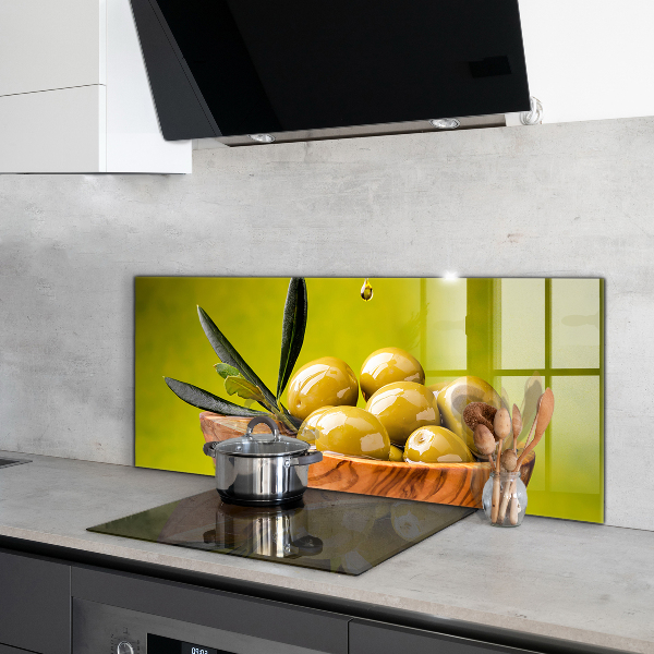 Paneles de pared Aceitunas verdes frescas