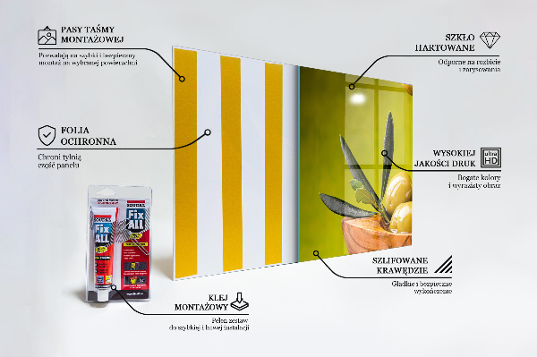 Paneles de pared Aceitunas verdes frescas