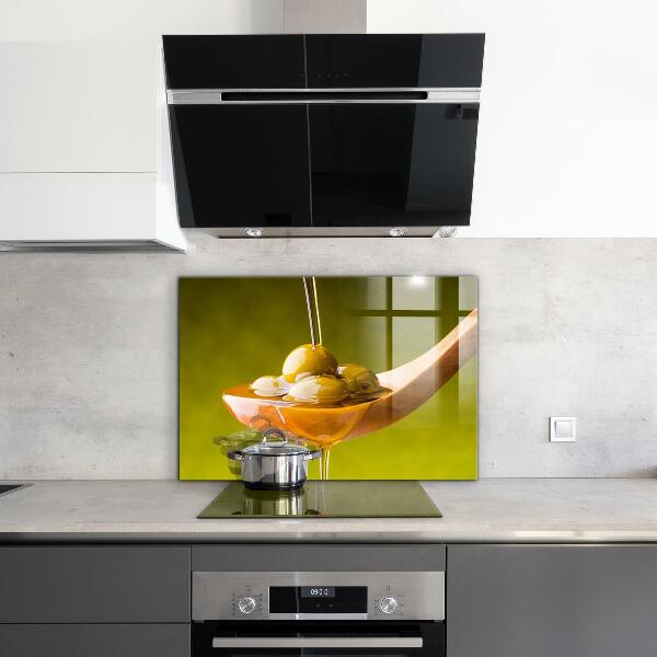 Paneles de pared Aceite de oliva recién prensado