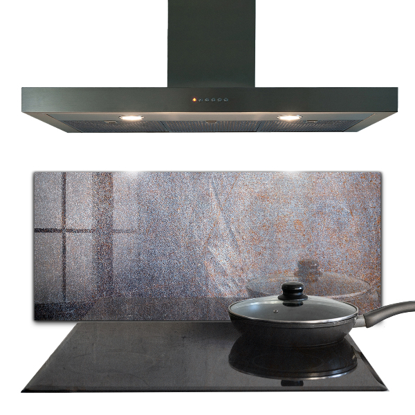 Paneles de vidrio para la cocina Textura de metal antiguo