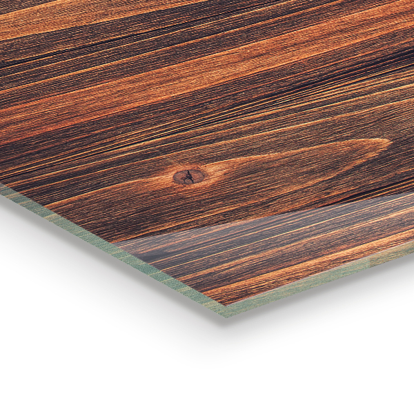 Paneles de vidrio para la cocina Textura de madera natural