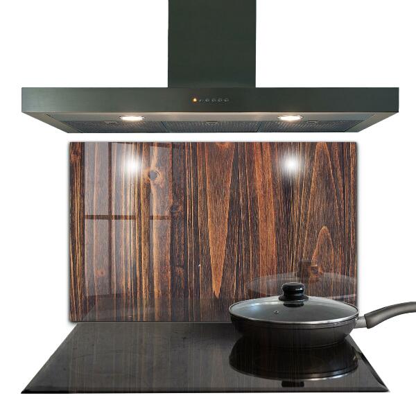 Paneles de vidrio para la cocina Textura de madera natural