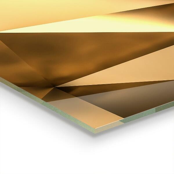 Paneles de vidrio para la cocina Textura geométrica metálica