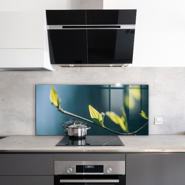 Paneles de pared Hoja brillante en rama