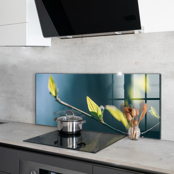 Paneles de pared Hoja brillante en rama