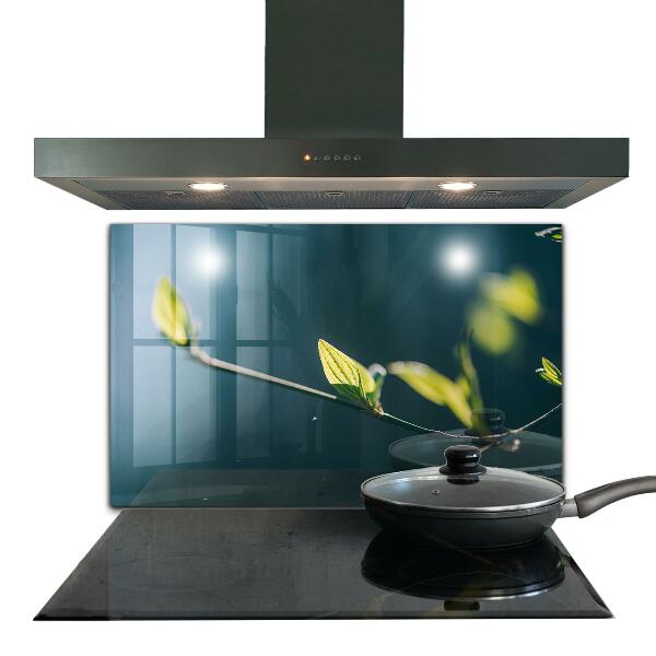 Paneles de pared Hoja brillante en rama