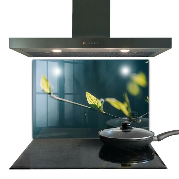 Paneles de pared Hoja brillante en rama