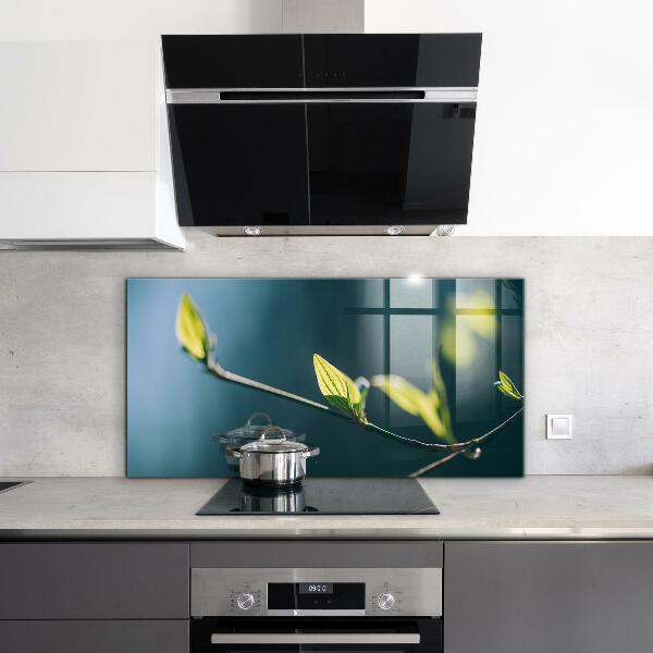 Paneles de pared Hoja brillante en rama