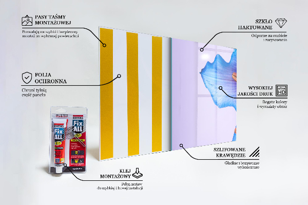 Paneles de pared Hermoso lirio azul