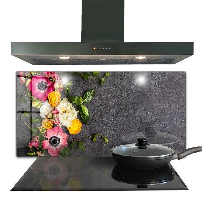 Paneles de pared Composición de flores naturales