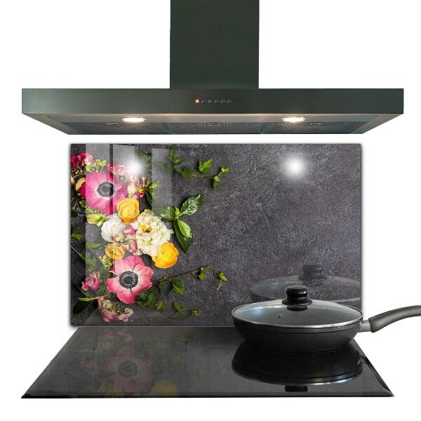 Paneles de pared Composición de flores naturales